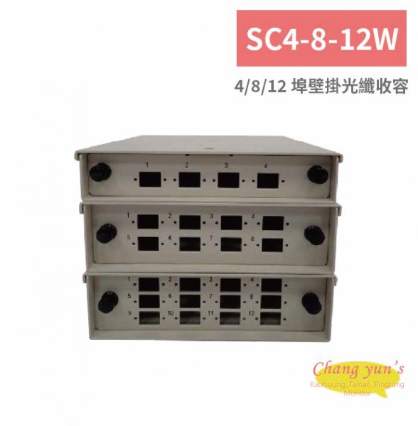 SC4-8-12W 4/8/12 埠壁掛光纖收容
