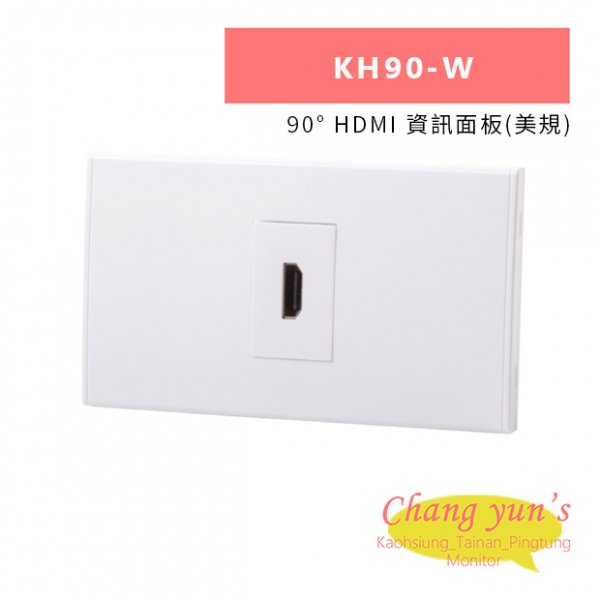 HANWELL KH90-W 90° HDMI 資訊面板(美規)